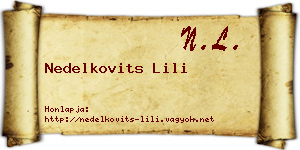 Nedelkovits Lili névjegykártya